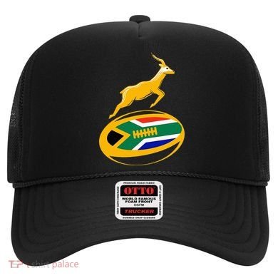 Springbok Rugby Ball & South African Flag Hat
