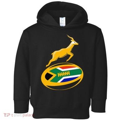 Springbok Rugby Ball & South African Flag Toddler Hoodie
