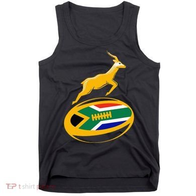 Springbok Rugby Ball & South African Flag Tank Top
