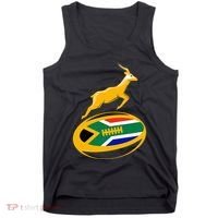 Springbok Rugby Ball & South African Flag Tank Top thumb 0