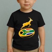 Springbok Rugby Ball & South African Flag Toddler T-Shirt thumb 2