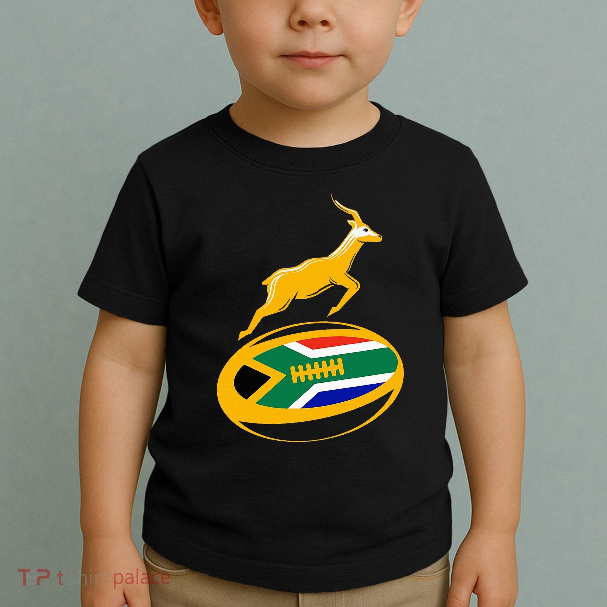 Springbok Rugby Ball & South African Flag Toddler T-Shirt