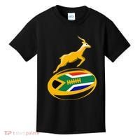 Springbok Rugby Ball & South African Flag Kids T-Shirt thumb 0