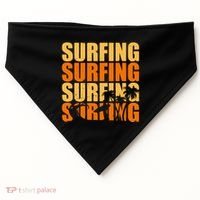 Surfing Retro Beach USA-Made Doggie Bandana thumb 0