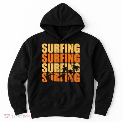 Surfing Retro Beach Hoodie