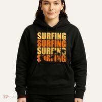 Surfing Retro Beach Hoodie thumb 5
