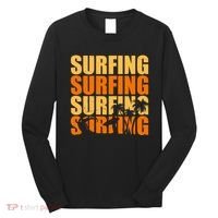 Surfing Retro Beach Long Sleeve Shirt thumb 0