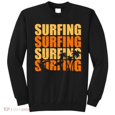 Surfing Retro Beach Sweatshirt