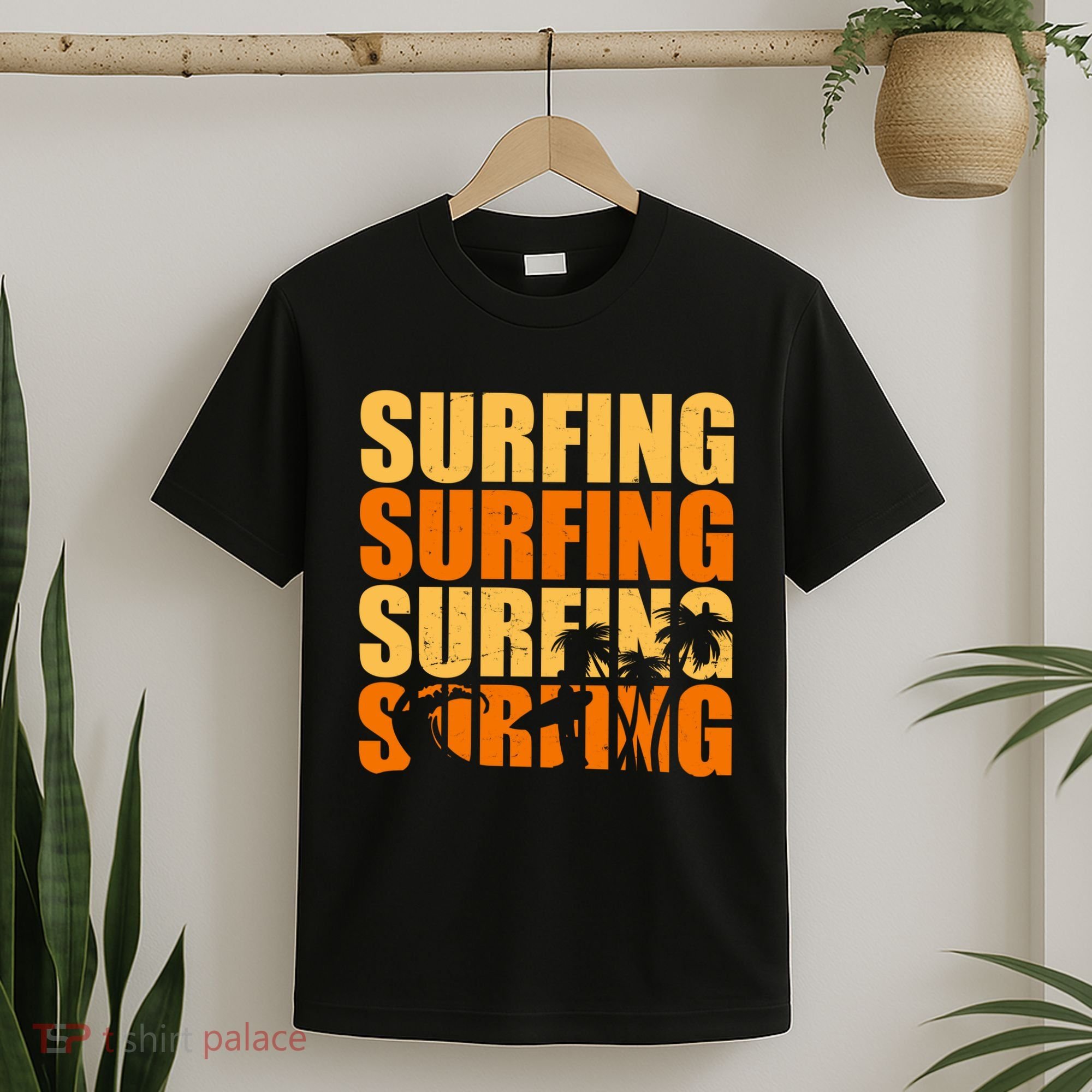 Surfing Retro Beach T-Shirt