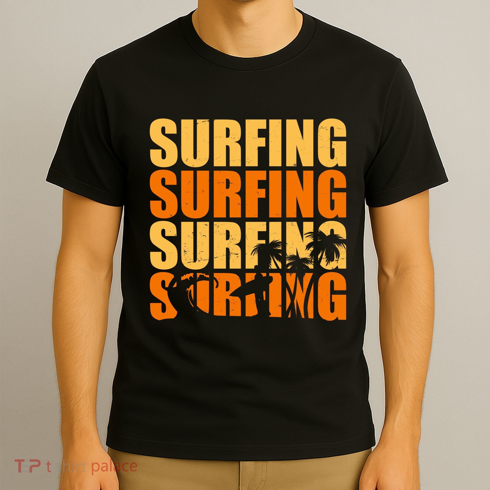 Surfing Retro Beach T-Shirt
