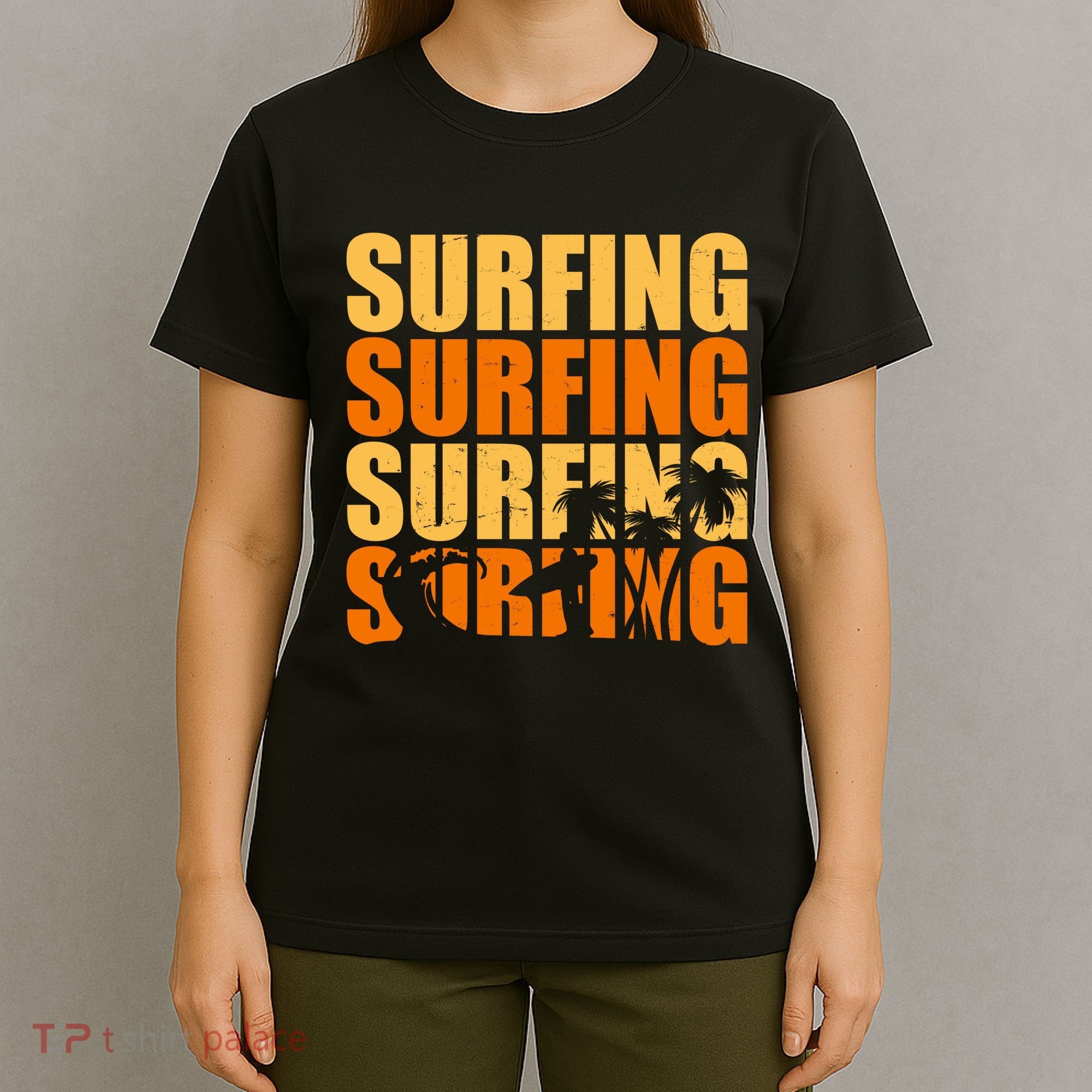 Surfing Retro Beach T-Shirt