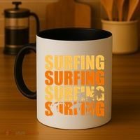 Surfing Retro Beach Coffee Mug thumb 4