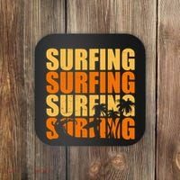 Surfing Retro Beach Coaster thumb 0