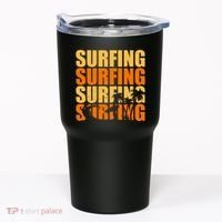 Surfing Retro Beach Tumbler thumb 0