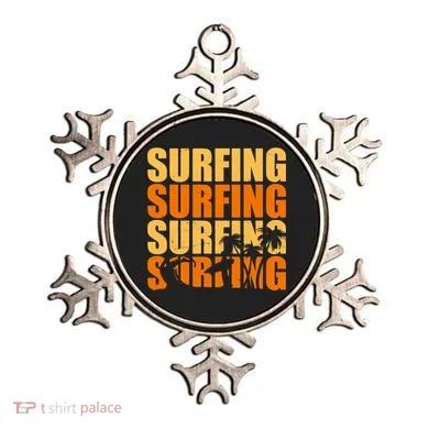 Surfing Retro Beach Ornament