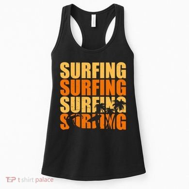 Surfing Retro Beach Women's Tank Top