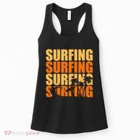 Surfing Retro Beach Women's Tank Top thumb 0