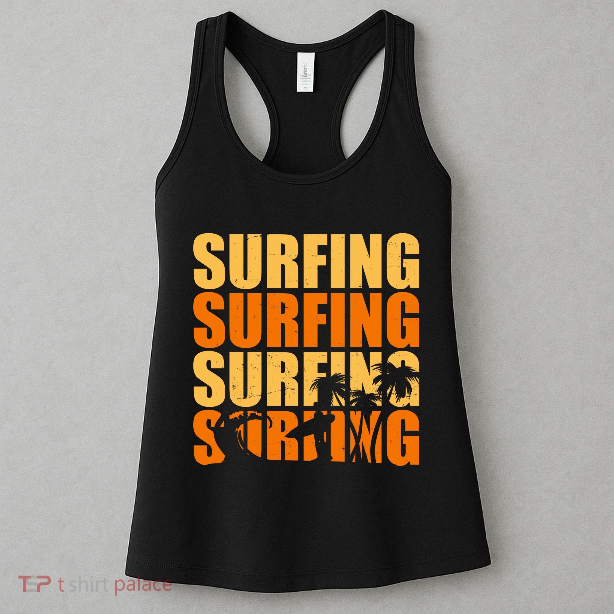 Surfing Retro Beach Women's Tank Top