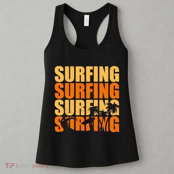 Surfing Retro Beach Women's Tank Top