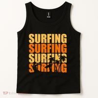 Surfing Retro Beach Tank Top thumb 2