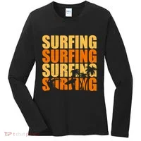 Surfing Retro Beach Women's Long Sleeve Shirt thumb 0