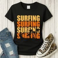 Surfing Retro Beach Women's T-Shirt thumb 3