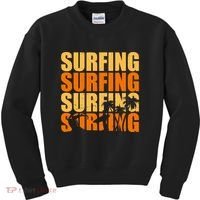 Surfing Retro Beach Kids Sweatshirt thumb 0