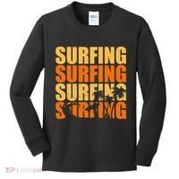 Surfing Retro Beach Kids Long Sleeve Shirt thumb 0