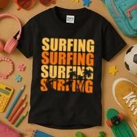 Surfing Retro Beach Kids T-Shirt thumb 3