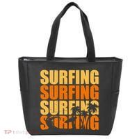 Surfing Retro Beach Tote Bag thumb 0