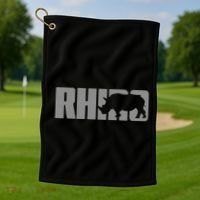 Save Rhino Clothing Rhino Rhinoceros Golf Towel thumb 1