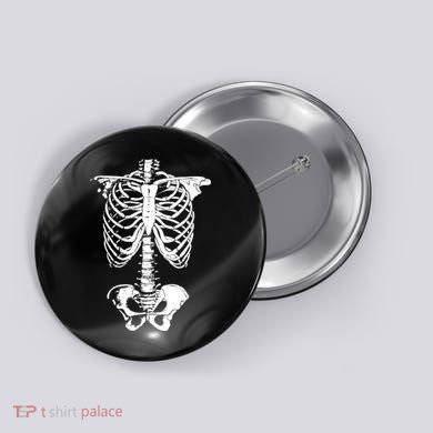 Skeleton Rib Cage Button