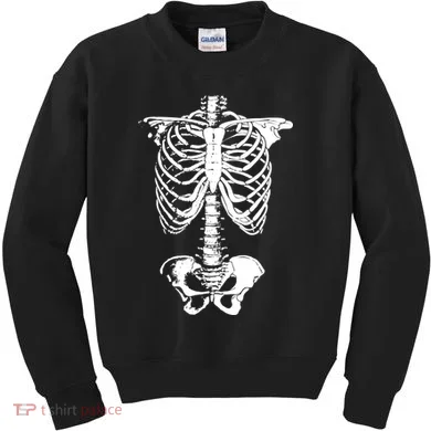 Skeleton Rib Cage Kids Sweatshirt