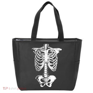 Skeleton Rib Cage Tote Bag