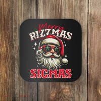Skibid.I Rizzmas Christmas Rizz Santa Claus Charisma Cool Coaster thumb 0