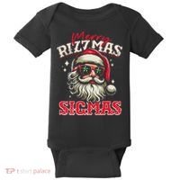 Skibid.I Rizzmas Christmas Rizz Santa Claus Charisma Cool Baby Bodysuit thumb 0