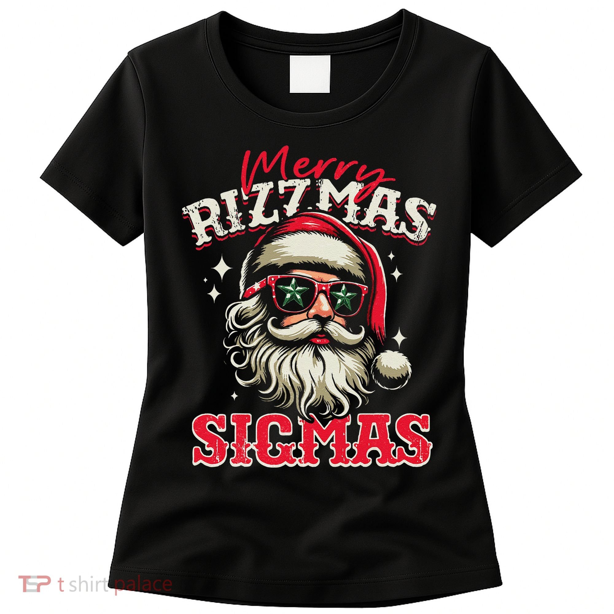 Skibid.I Rizzmas Christmas Rizz Santa Claus Charisma Cool Women's T-Shirt