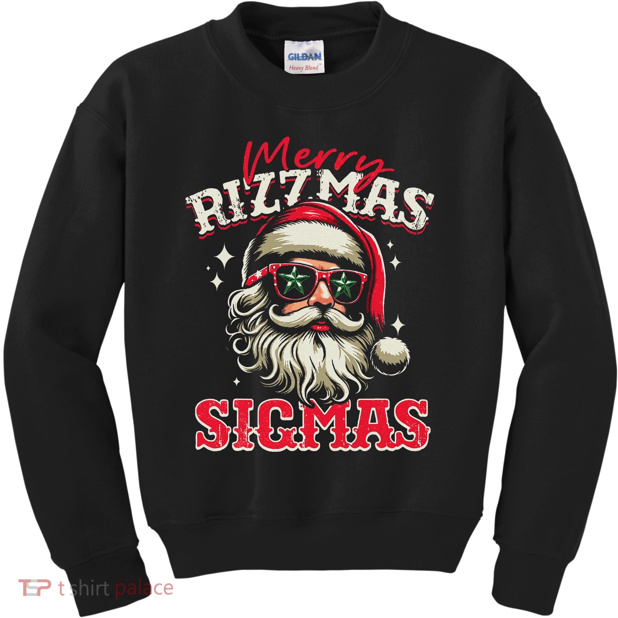 Skibid.I Rizzmas Christmas Rizz Santa Claus Charisma Cool Kids Sweatshirt