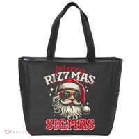 Skibid.I Rizzmas Christmas Rizz Santa Claus Charisma Cool Tote Bag thumb 0