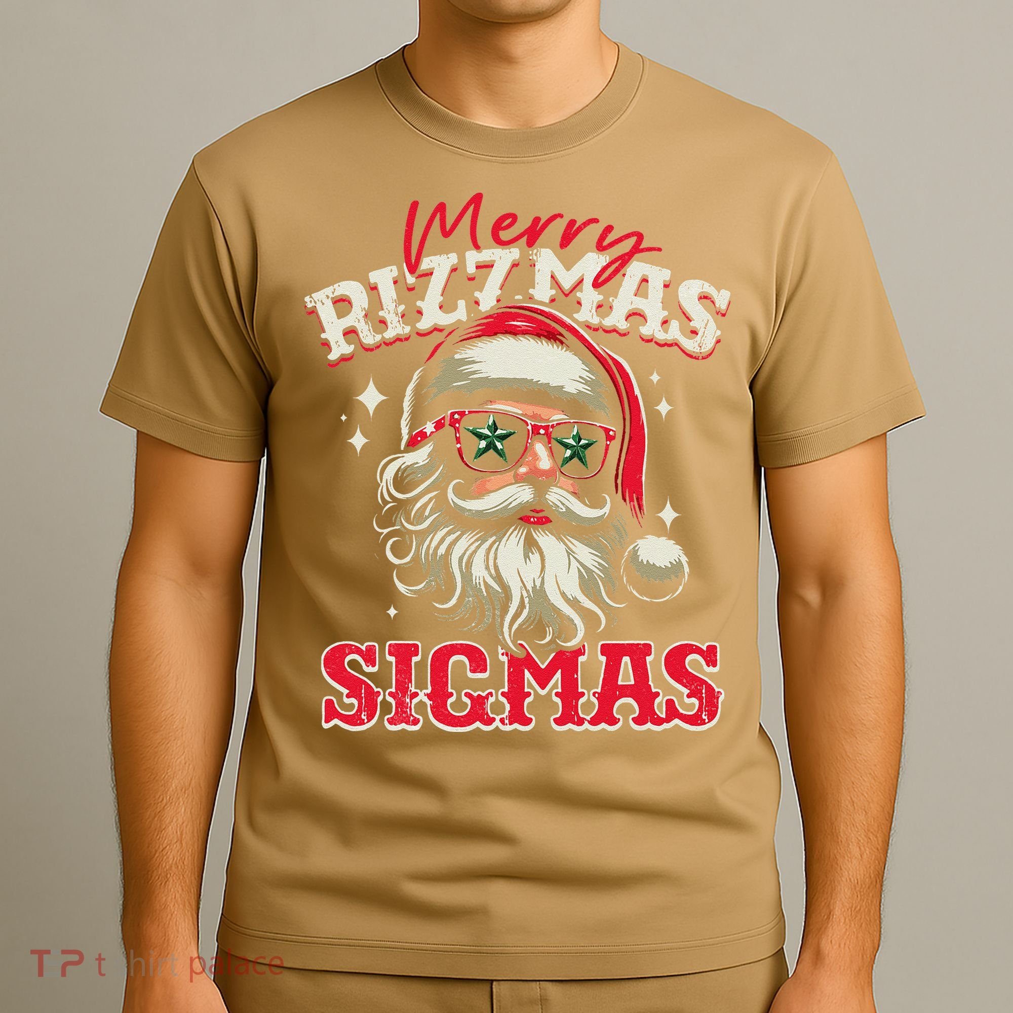 Skibid.I Rizzmas Christmas Rizz Santa Claus Charisma Cool T-Shirt