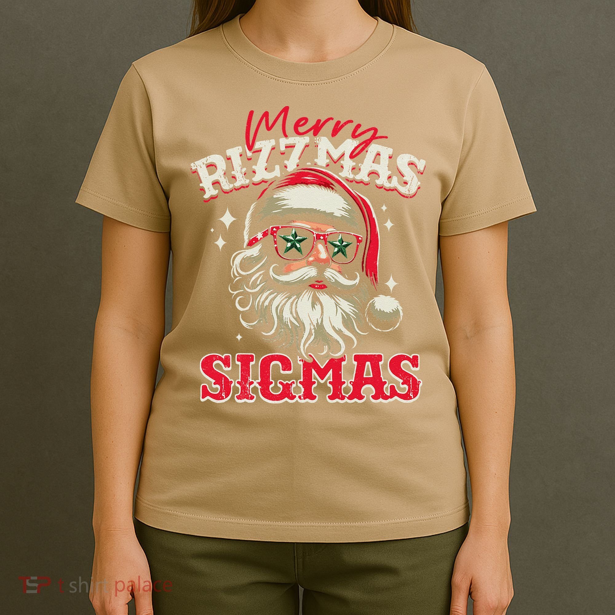 Skibid.I Rizzmas Christmas Rizz Santa Claus Charisma Cool T-Shirt