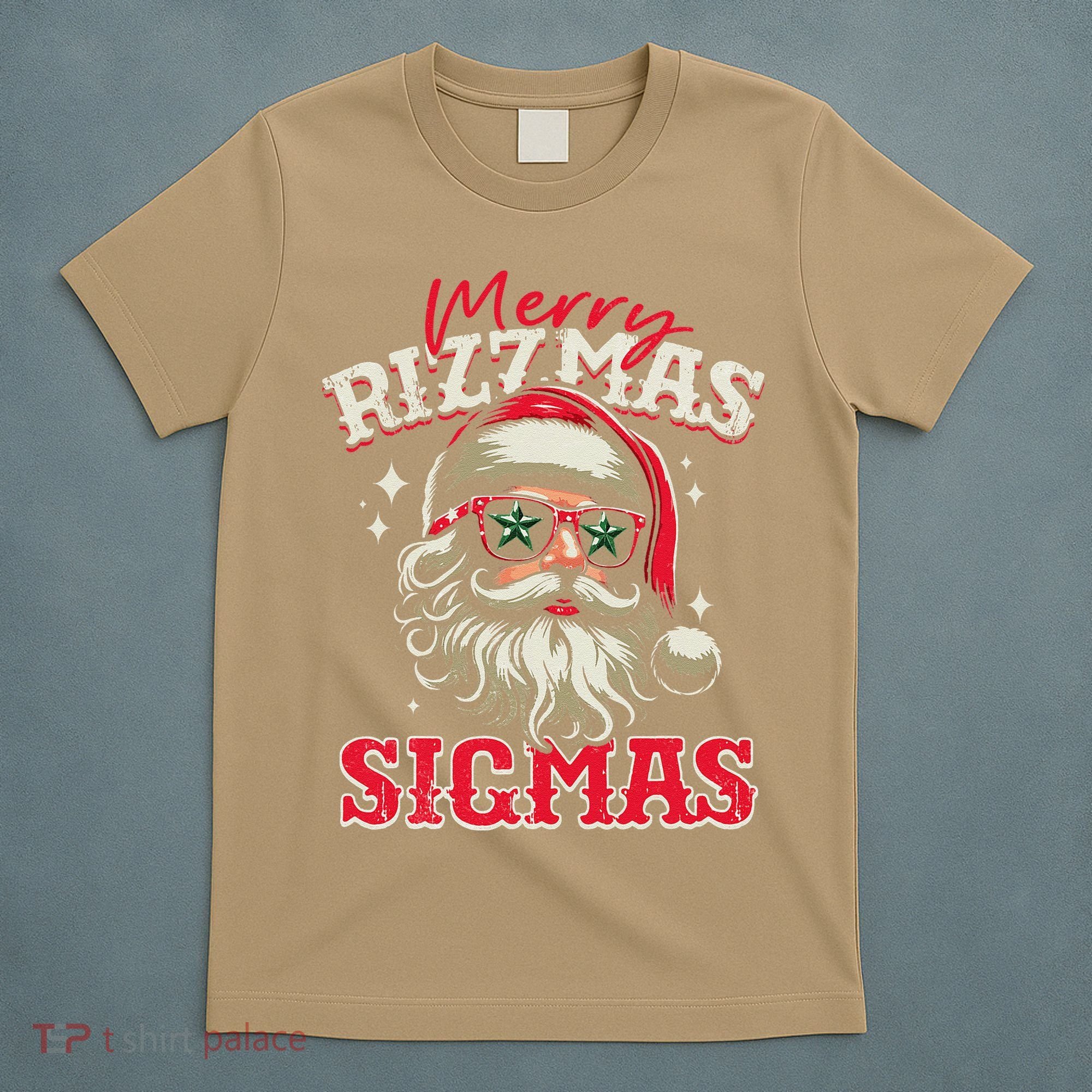 Skibid.I Rizzmas Christmas Rizz Santa Claus Charisma Cool T-Shirt
