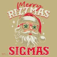 Skibid.I Rizzmas Christmas Rizz Santa Claus Charisma Cool T-Shirt thumb 7