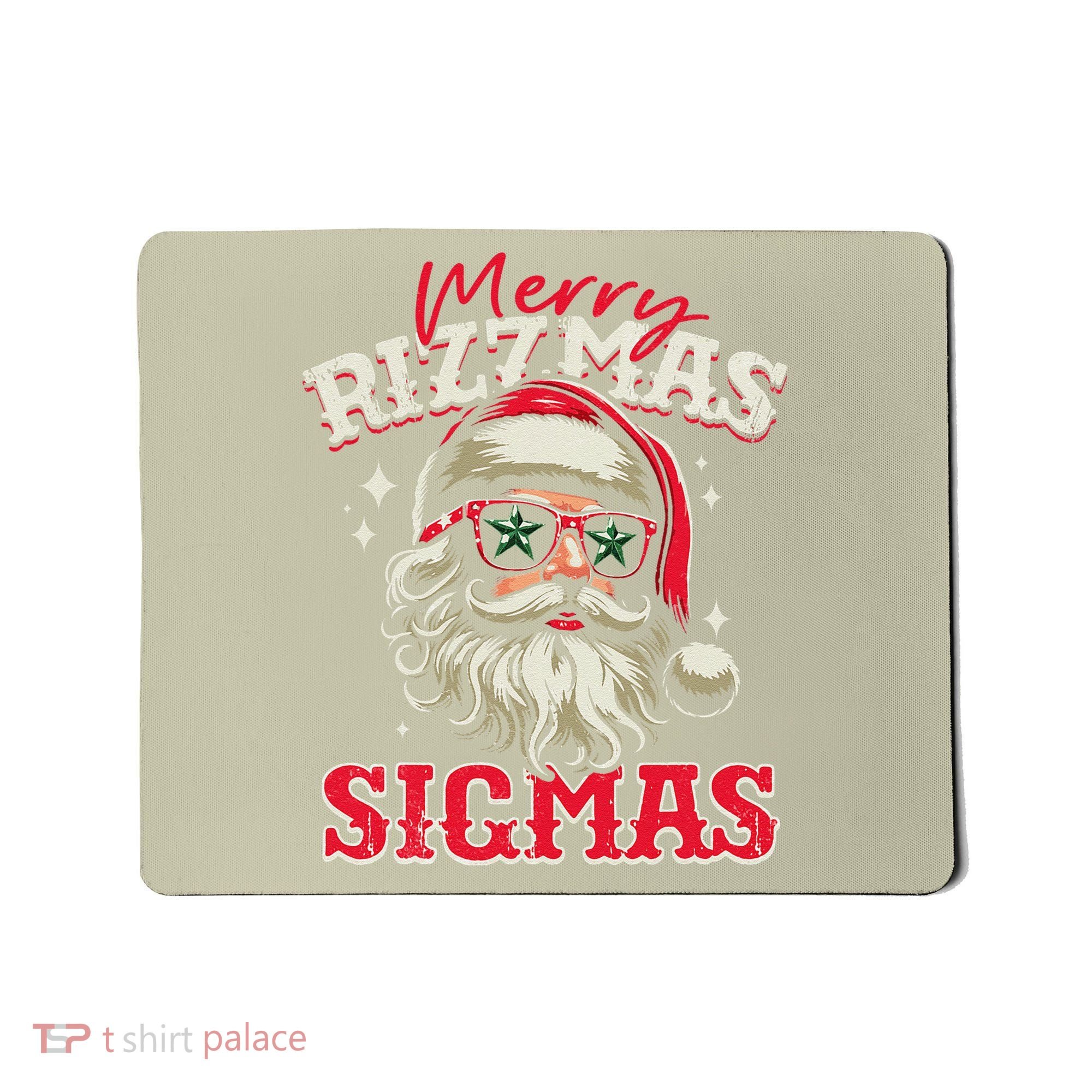 Skibid.I Rizzmas Christmas Rizz Santa Claus Charisma Cool Mousepad