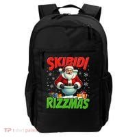 Skibid.I Rizzmas Christmas Rizz Santa Claus Charisma Cool Backpack thumb 0
