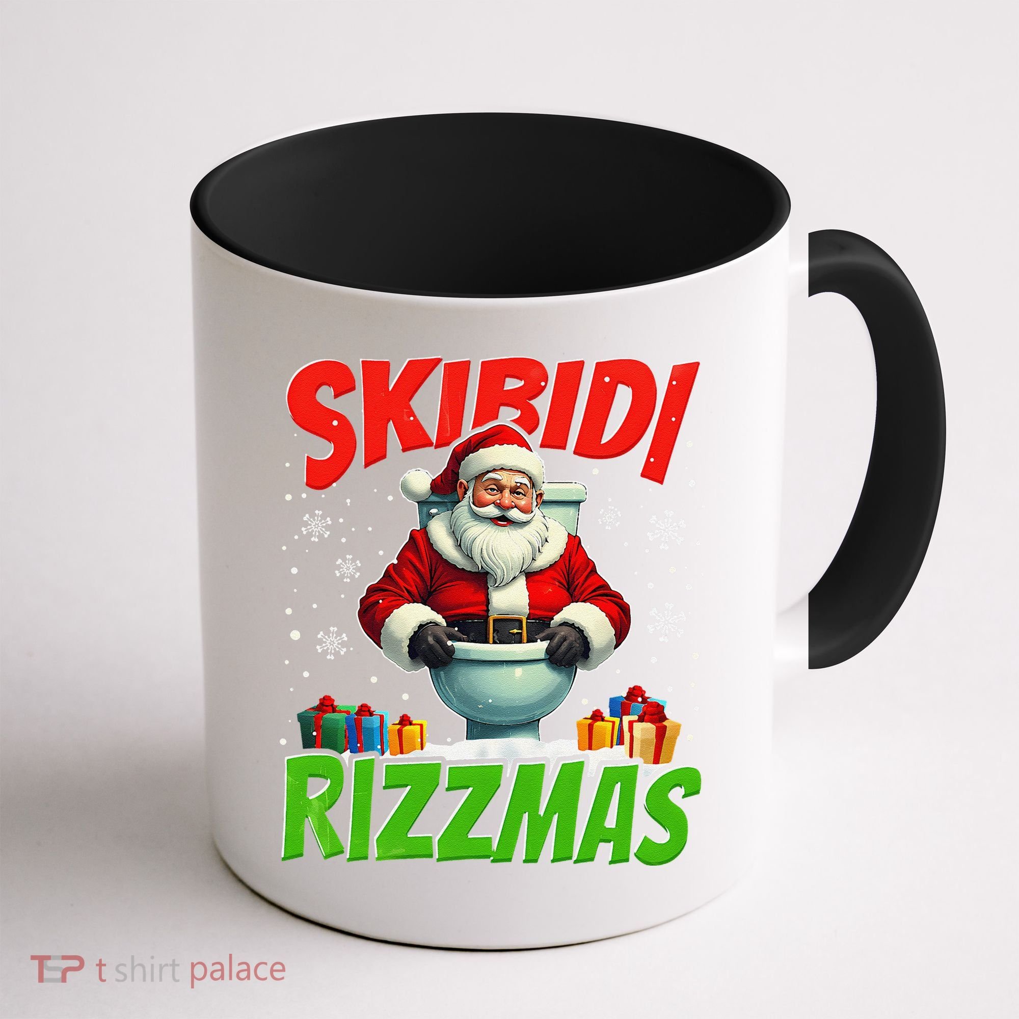 Skibid.I Rizzmas Christmas Rizz Santa Claus Charisma Cool Coffee Mug