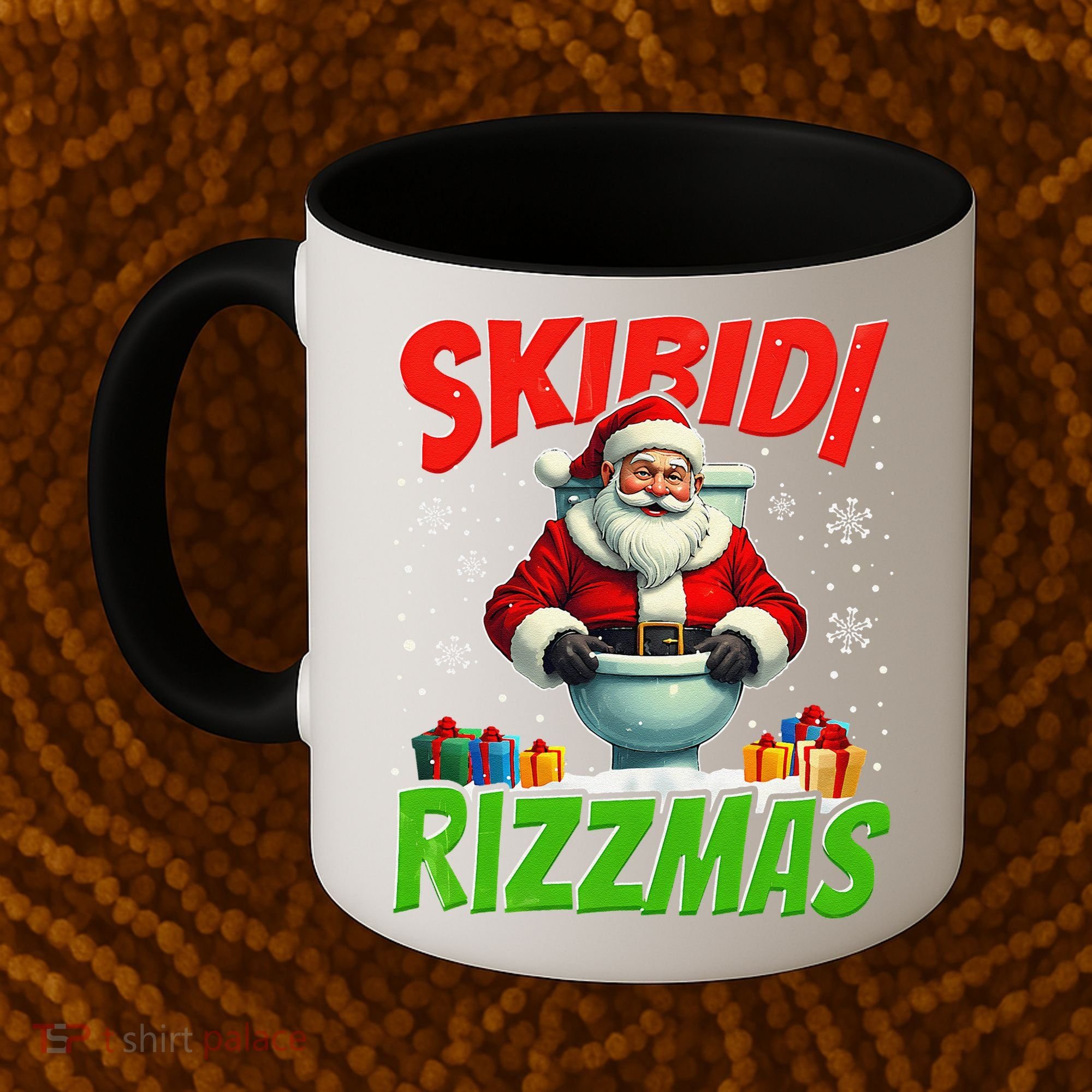 Skibid.I Rizzmas Christmas Rizz Santa Claus Charisma Cool Coffee Mug