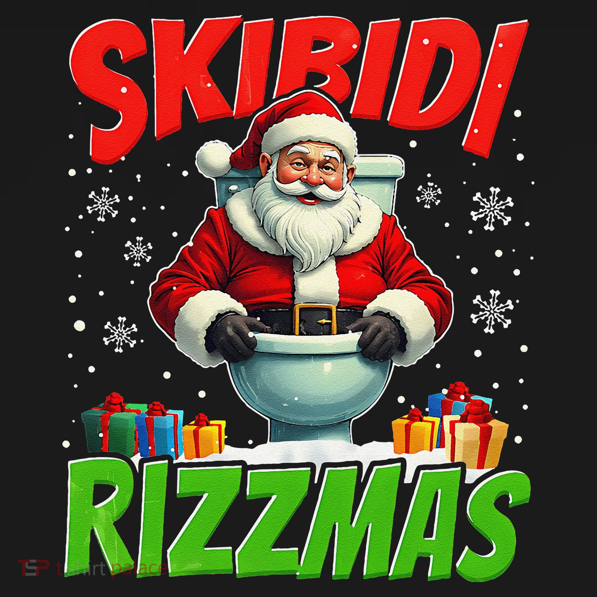 Skibid.I Rizzmas Christmas Rizz Santa Claus Charisma Cool Women's Hoodie