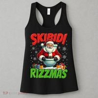 Skibid.I Rizzmas Christmas Rizz Santa Claus Charisma Cool Women's Tank Top thumb 3