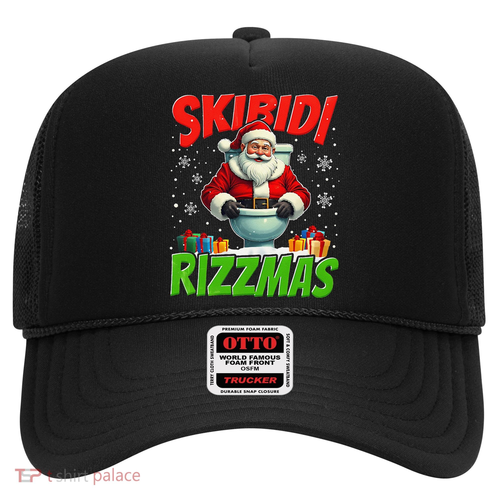 Skibid.I Rizzmas Christmas Rizz Santa Claus Charisma Cool Hat